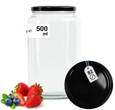 Productafbeelding van Glazen pot van 500 ml