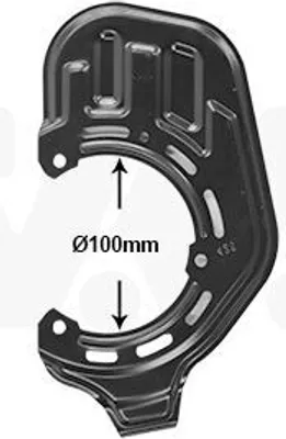 Produktbild von VAN WEZEL Spritzblech Bremsscheibe für OPEL Meriva A (X03) Vorne Links 3781371 Ankerblech