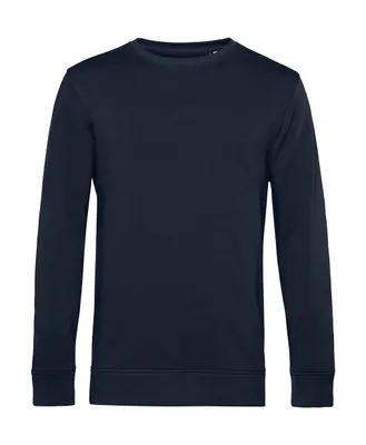 Produktbild von B&C Herren Pullover Rundhals Pulli Langarmshirt Sweater Sweatshirt, Größe:S, Farbe:Navy Blue