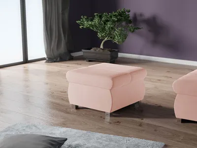 Immagine prodotto di Piccolo pouf ANZU 2 - rosa chiaro