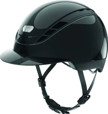 Produktbild von Abus Reithelm Airduo Shiny 290 shiny black S