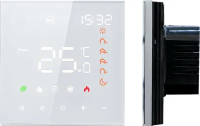 Obrázok produktu pre Inteligentný termostat 3A Digitálny programovateľný LCD displej s dotykovou obrazovkou Regulátor teploty podlahového vykurovania Digitálny inteligentný nástenný termostat pre ohrev vody