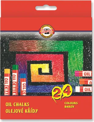 Immagine prodotto di Pastelli a olio KOH per la scuola, tondi, in confezione da 24 pezzi