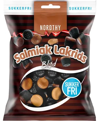 Produktbild von Nordthy Salmiak Lakrids Blød zuckerfrei 65g