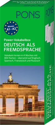 Produktbild von PONS Power-Vokabelbox Deutsch als Fremdsprache