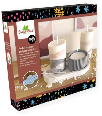 Produktbild von Sycomore Kreativset XL Kerzenherstellung und Jesmonite Atelier ab 12 Jahren