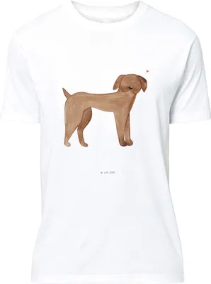 Produktbild von Mr. & Mrs. Panda Tshirt Hund Dogge - Weiß - Geschenk, Herz, Deutsche, Great Dane, Statement-Shirt, Jersey-Shirt, S T-Shirt, oberteil, Sprüche, Hunde