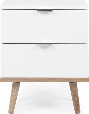 Obrázek produktu pro Nachtkonsole >Göteborg< in Weiß - 40x52x30cm (BxHxT)