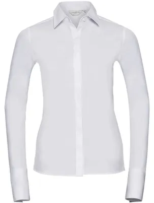 Image de Russell Collection - Chemise « Ultimate » pour femmes à manches longues FK1929 (4XL) (blanc)