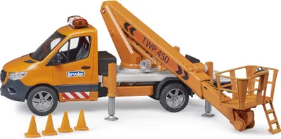 Produktbild von BRUDER MB Sprinter w/Working Platform, Fahrzeug, 3 Jahr(e), Acrylnitril-Butadien-Styrol (ABS), Schwarz, Orange