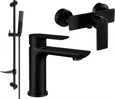 Produktbild von Mexen Alfa DF72 Brausegarnitur, Schwarz - 745704DF72-70