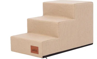 Produktbild von Hobbydog Hundetreppen Inari, Für kranke und ältere Tiere, Einganshilfe, Rampe Zwei Größen - 3 Stufen - 50 x 30 x 30 cm [Größe: M] - Beige