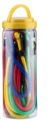 Image de Ensemble de 8 sangles élastiques, Fieldmann, Caoutchouc, Multicolore