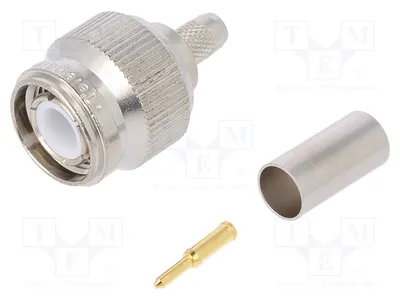 Obrázok produktu pre 1x konektor, priamy, samica, RG223, RG400, 50 Ω, pripojovací systém J01010A2256, zásuvka