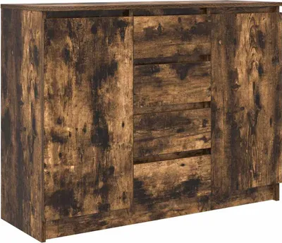 Produktbild von Sideboard mit Schubladen Räuchereiche 100,5x35x76 cm