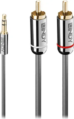 Image de Lindy 10m 3.5mm to Phono Audio Cable, Cromo Line