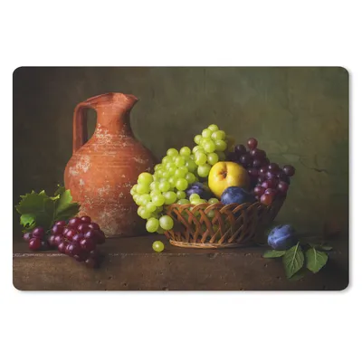 Produktbild von MuchoWow® Mauspad Mousepad Rustikal - Obst - Korb - Stilleben 27x18 cm - Mousepads - Maus Mat - Pad - Mausunterlage - Büroartikel - Desk Matten