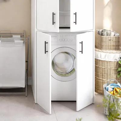 Immagine prodotto di Dmora Armadio Multiuso 2 Ante Granby 67x88h cm Bianco, 2 Ante un Vano
