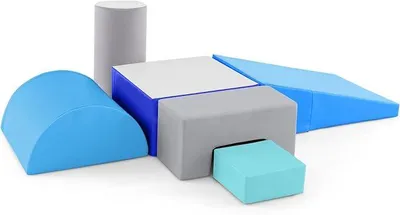 Imagen del producto de Bloques blandos para escalar y deslizarse, bloques de espuma de Polyurethany EPE para niños, bloques de construcción gigantes, de varios colores