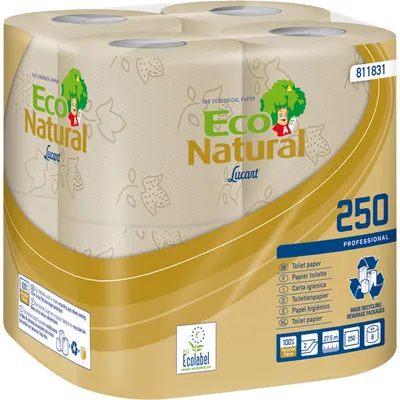 Obrázek produktu pro Eco Natural Toilettenpapier 811831 2lagig 250Blatt 64 Rl./Pack.