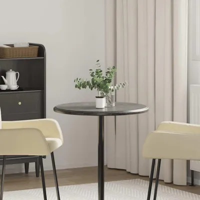 Image de Plateau de table noir Ø60x2,5 cm Marbre