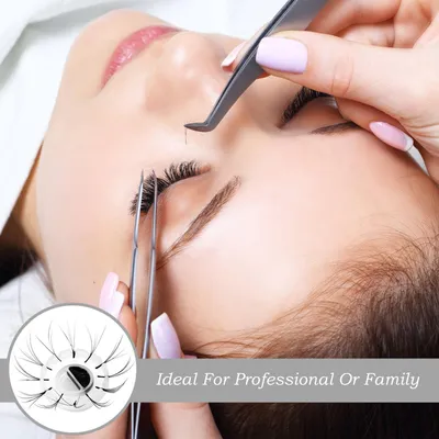 Produktbild von 200 Stück Wimperverlängerungsringbecher mit 2 Schlitzen und Klebepunkt - Wimpernextensions Zubehör