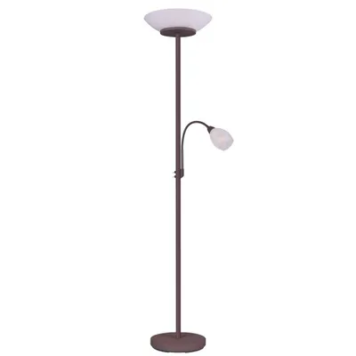 Obrázek produktu pro Stojací lampa GERRY 2xE27 18 W + E14 10 W rezavě hnědá