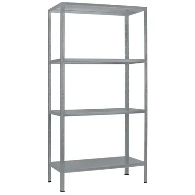 Produktbild von SCHULTE Regalwelt Steckregal mit 4 PowerMAX Fachböden, 70 kg Tragkraft, 200x100x50 cm (HxBxT), granit-struktur, Lagerregal, Werkstattregal