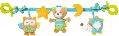 Produktbild von Kinderwagenkette Forest – Mobile-Kette mitAnhänger-Figuren zum flexiblen Aufhängen an Kinderwagen, Babyschale, Bettchen, Wiege & Spielbogen
