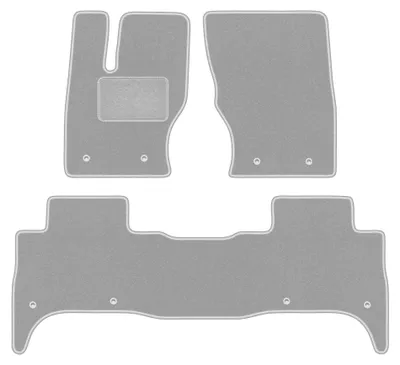 Imagen del producto de Alfombrillas de moqueta para Range Rover Sport II desde 2013 (SUV) – juego de 3 piezas, grises, a medida – Wielganizator OSLO