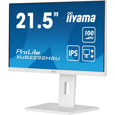 Produktbild von iiyama ProLite XUB2292HSU-W6, 54,6 cm (21.5"), 1920 x 1080 Pixel, Full HD, LED, 0,4 ms, Weiß