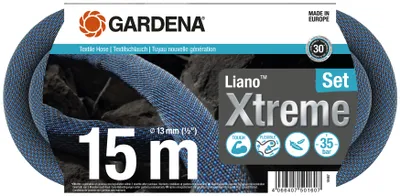 Image de Gardena 18467-20 Gardena Textilschlauch Liano Xtreme 1/2 , 15 m Set - Aktion