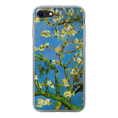 Produktbild von MuchoWow® Handyhülle Schutzhülle Hülle für iPhone SE 2022 Mandelblüte - Vincent van Gogh Silikon Softcase Handy Hülle - Schutzhülle