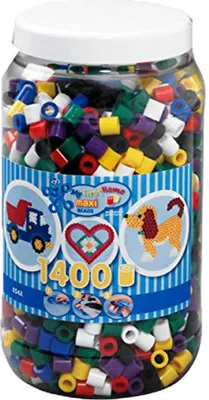 Image de HAMA Maxi perles de couleur boîte 1.400pcs