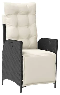 Imagen del producto de Silla de jardín ajustable de polirrotán, ideal para balcones y terrazas