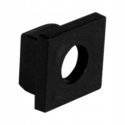 Produktbild von MasterLED Endkappe Schwarz für LED Fliesen-Profil 13x13mm mit Kabeldurchlass