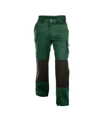 Produktbild von DASSY® Boston Zweifarbige Arbeitshose mit Kniepolstertaschen FLASCHENGRÜN/SCHWARZ Gr.53 Länge: STANDARD
