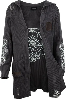 Produktbild von Supernatural Cardigan Damen Moons grau L