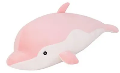 Produktbild von Plüsch-Delfinkissen, rosa, 63,5 cm, Kuschelkissen für Kinder