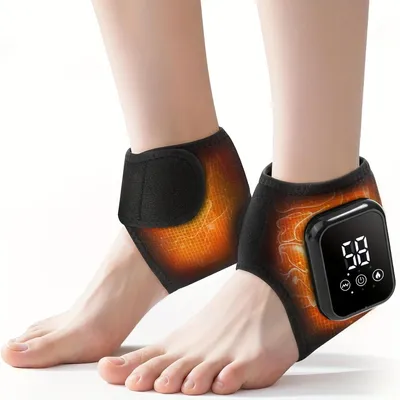 Produktbild von Fußmassagegerät, 3-in-1 Fußregeneration, kabellose Heizen Knöchelstütze, 3 Vibrationsmodi 3 Temperaturstufen, ideal bei Achillessehnenentzündung