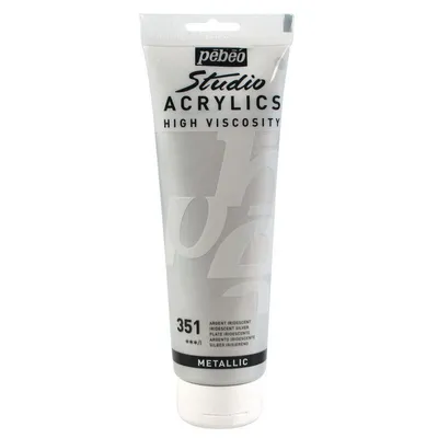Obrázok produktu pre Metalická akrylová farba - strieborná - 250 ml