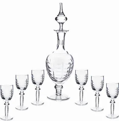 Immagine prodotto di Set da liquore classico: caraffa e 6 bicchieri