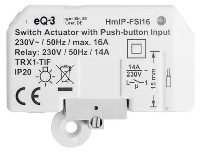 Homematic IP 154346A0 Schaltaktor, weiß – Produktbild 1