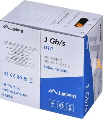 Obrázek produktu pro Lanberg LCU6-10CC-0305-O, 305 m, U/UTP (UTP), Oranžová