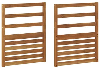 Produktbild von vidaXL Armlehnen 2 pcs Braun 59 x 4 x 73 cm Holzwerkstoff