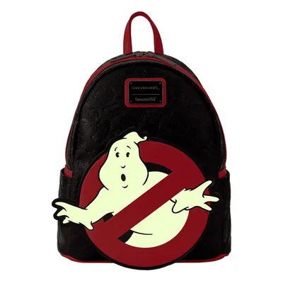 Zdjęcie produktu dla Plecak LOUNGEFLY Ghostbusters Logo Glow 26cm – Premium plecak szkolny i na co dzień