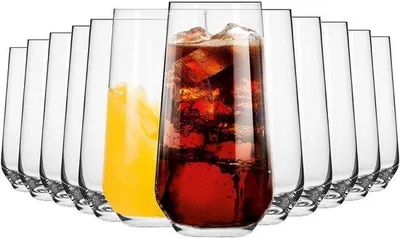 Obrázek produktu pro Krosno Splendour long drink glasses Sklenice na vodu | Sada 12 ks | 480 ML