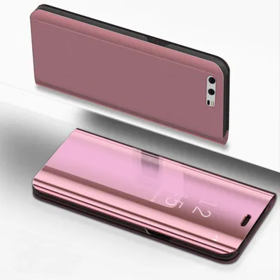 Produktbild von Handyhülle für Huawei Mate 10 Lite Smart Cover Schutzhülle Clear View Case Rosegold