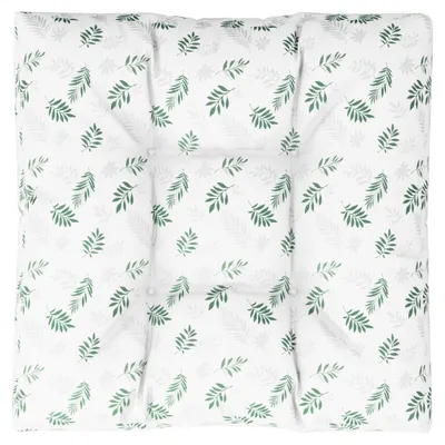 Produktbild von vidaXL Palettenkissen Blattmuster 70x70x12 cm Stoff