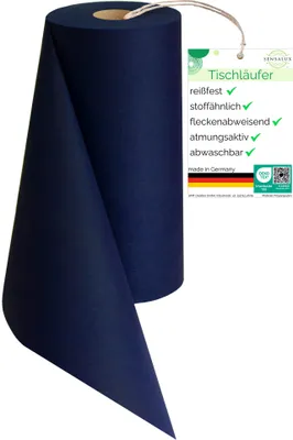 Produktbild von Sensalux Tischläufer, 30cm x 25m, Dunkelblau